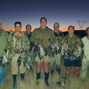Grandfather, Father and Son Wild Duck shooting South Africa