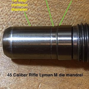 Lyman M die expander mandrel