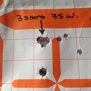 Model 70 Winchester Super Grade Rifle in 35 Whelen Range Shots