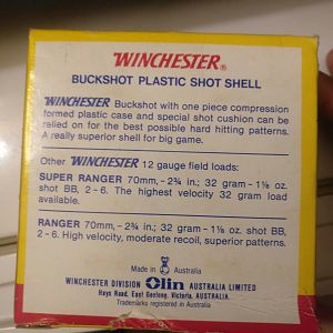 Winchester 12 Bore shot gun cartridges