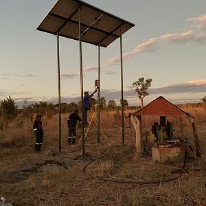 Work in progress - Building a new camp Zimbabwe