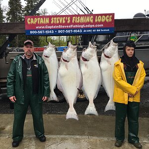 Fishing Halibut in Alaska USA