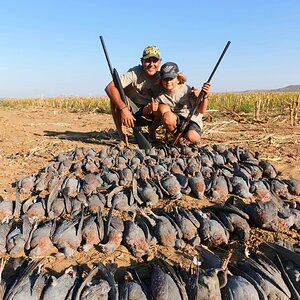 Father, Son Rock Pigeon Shoot Zululand South Africa