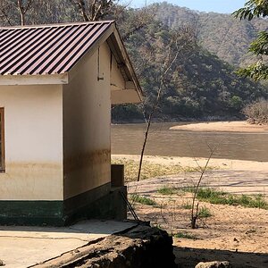 Ruaha river flood signs