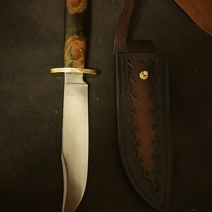 Bowie Style Knife & Sheath