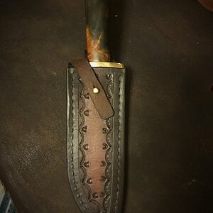 Bowie Style Knife & Sheath