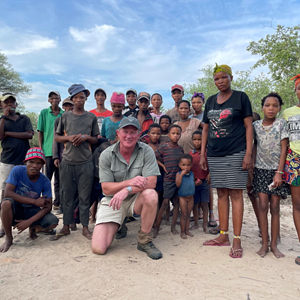Visiting the local communities in Namibia