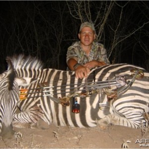 Bowhunting Zebra with Limpopo Big Game Safaris in South Africa