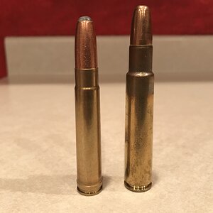 .416 Taylor 400gr Barnes Original left, .416 Rigby 400gr Hornady Ammunition