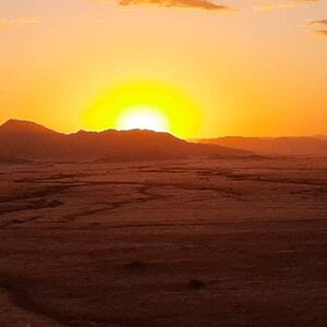 Sunset Close To Sossusvlei Namibia