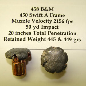 458 B & M 450 Swift A Frame Ammunition