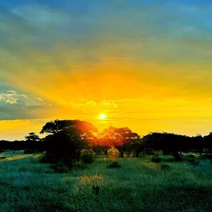 Sunset Over Limpopo River South Africa