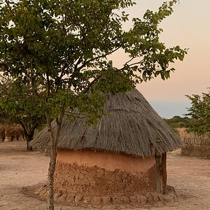 Local Hut In Village Zimbabwe
