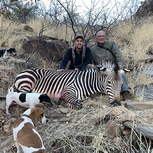 Hartmann's Zebra Hunting Namibia