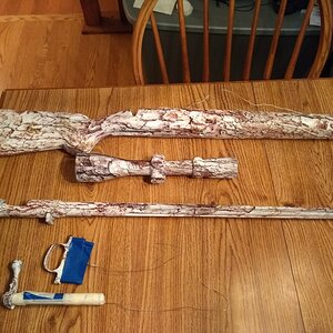 Snow Camo Smokeless Muzzleloader Rifle