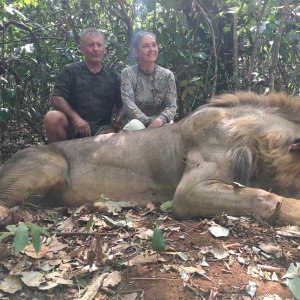 Lion Hunt In Central African Republic