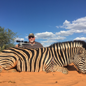 Handgun Hunting Burchell's Plains Zebra Kalahari South Africa