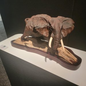 Elephant Wood Art