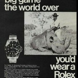 Rolex Hunting Advert