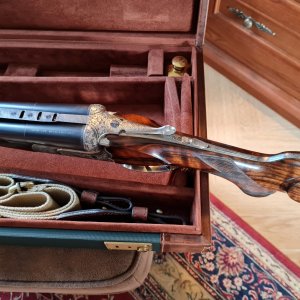 .375 Holland & Holland Flanged Magnum Gardone VT Double Rifle