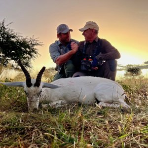 White Springbuck with Zana Botes Safari