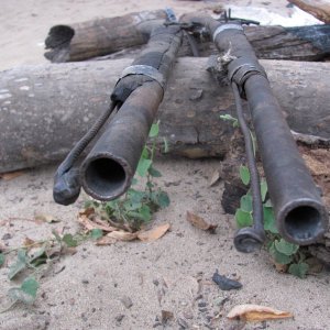 Poacher's Guns Northern Tete Province Mozambique Near Malawi Border