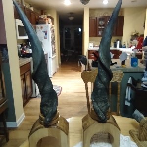 Eland Horns Pedestal Mounts