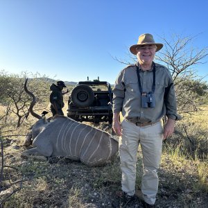 One Horned Kudu Bull Hunt Namibia