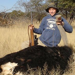 Hunting Ostrich in Namibia