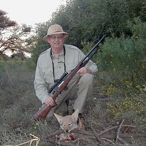 Hunting Black-backed Jackal in Namibia