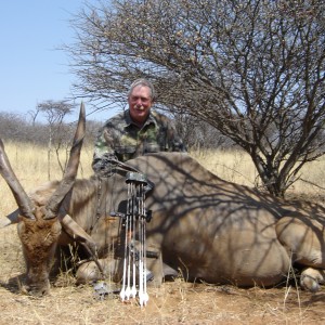 Bowhunting Cape Eland in Namibia