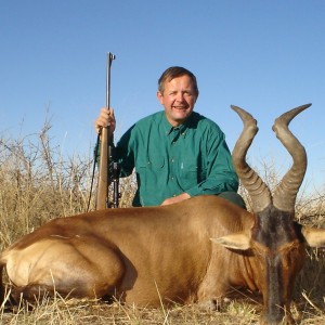 Hunting Red Hartebeest in Namibia