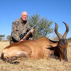 Hunting Red Hartebeest in Namibia