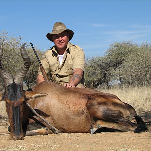 Hunting Red Hartebeest in Namibia