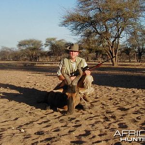 Hunting Red Hartebeest in Namibia