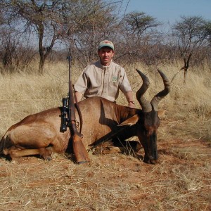 Hunting Red Hartebeest in Namibia