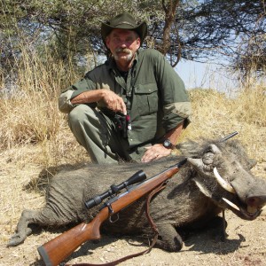 Hunting Warthog in Namibia