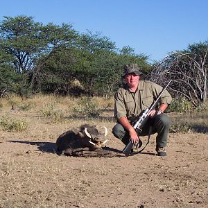 Hunting Warthog in Namibia