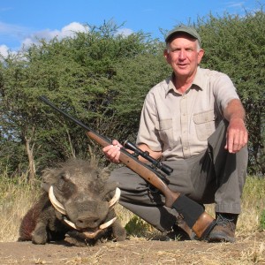 Hunting Warthog in Namibia