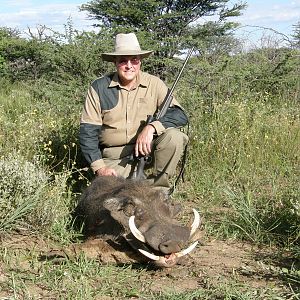 Hunting Warthog in Namibia