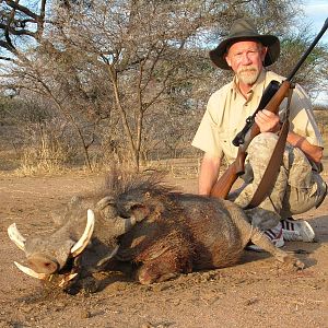 Hunting Warthog in Namibia