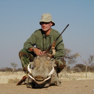 Hunting Warthog in Namibia