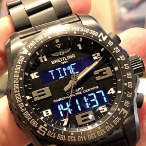 Titanium Breitling Aviator Cockpit