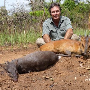 Red Flanked and Blue Duiker hunted in CAR