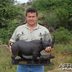 Wiaan with his trophy