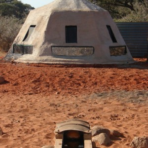 Bowhunting Blind at Wintershoek Johnny Vivier Safaris in South Africa