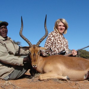 Hunting Impala with Wintershoek Johnny Vivier Safaris in SA