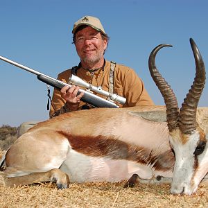 Hunting Springbuck with Wintershoek Johnny Vivier Safaris in SA