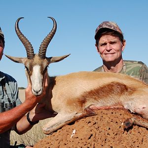 Hunting Copper Springbuck with Wintershoek Johnny Vivier Safaris in SA