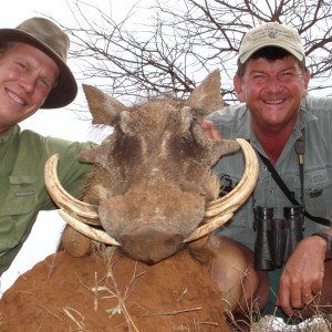 Hunting Warthog with Wintershoek Johnny Vivier Safaris in SA